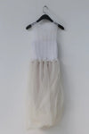 SWAYING/KNIT crochet stitching rotating skirt SW212LS18 white
